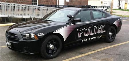 black police car